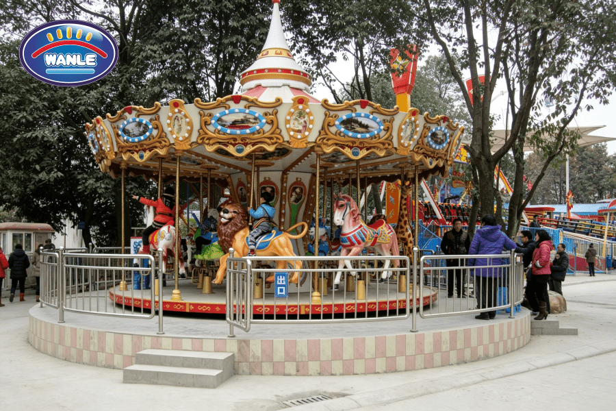 16-Person Animal World Carousel