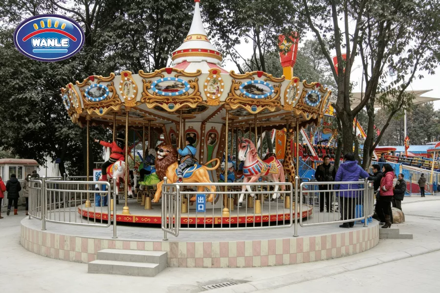 16-Person Animal World Carousel