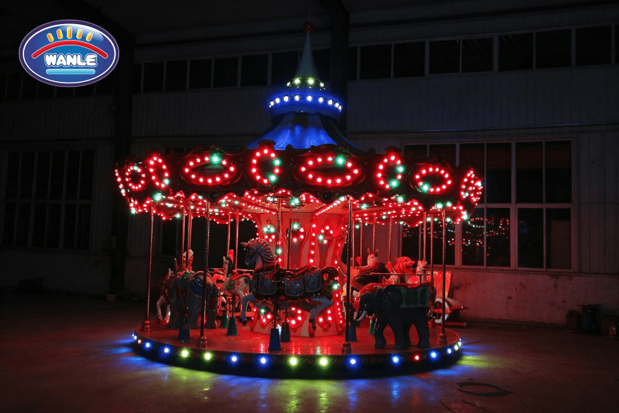 16-Person Animal World Carousel