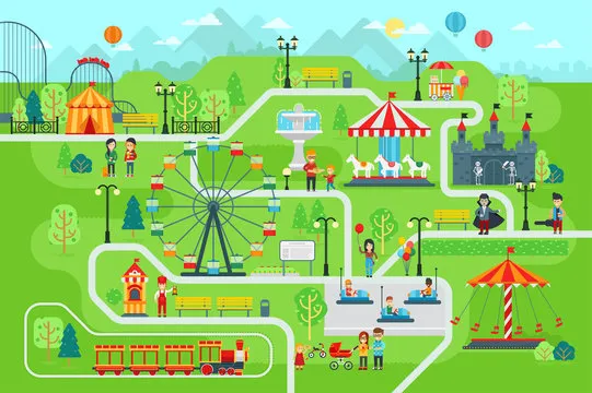 Theme Park Layout design